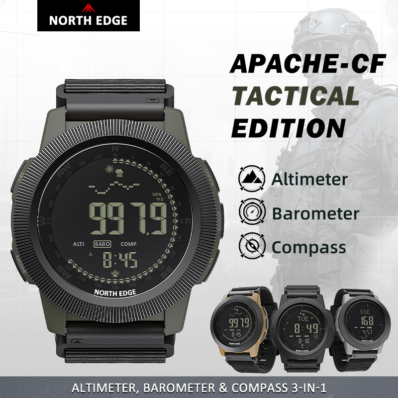 Running Watch - NORTH EDGE APACHE-CF Men Digital Watch