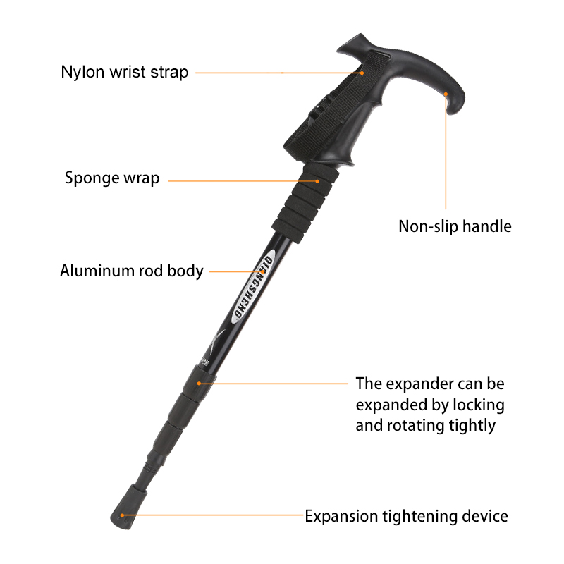 Outdoor Folding Trekkings Pole - Trekking Pole Carbon recension och pris