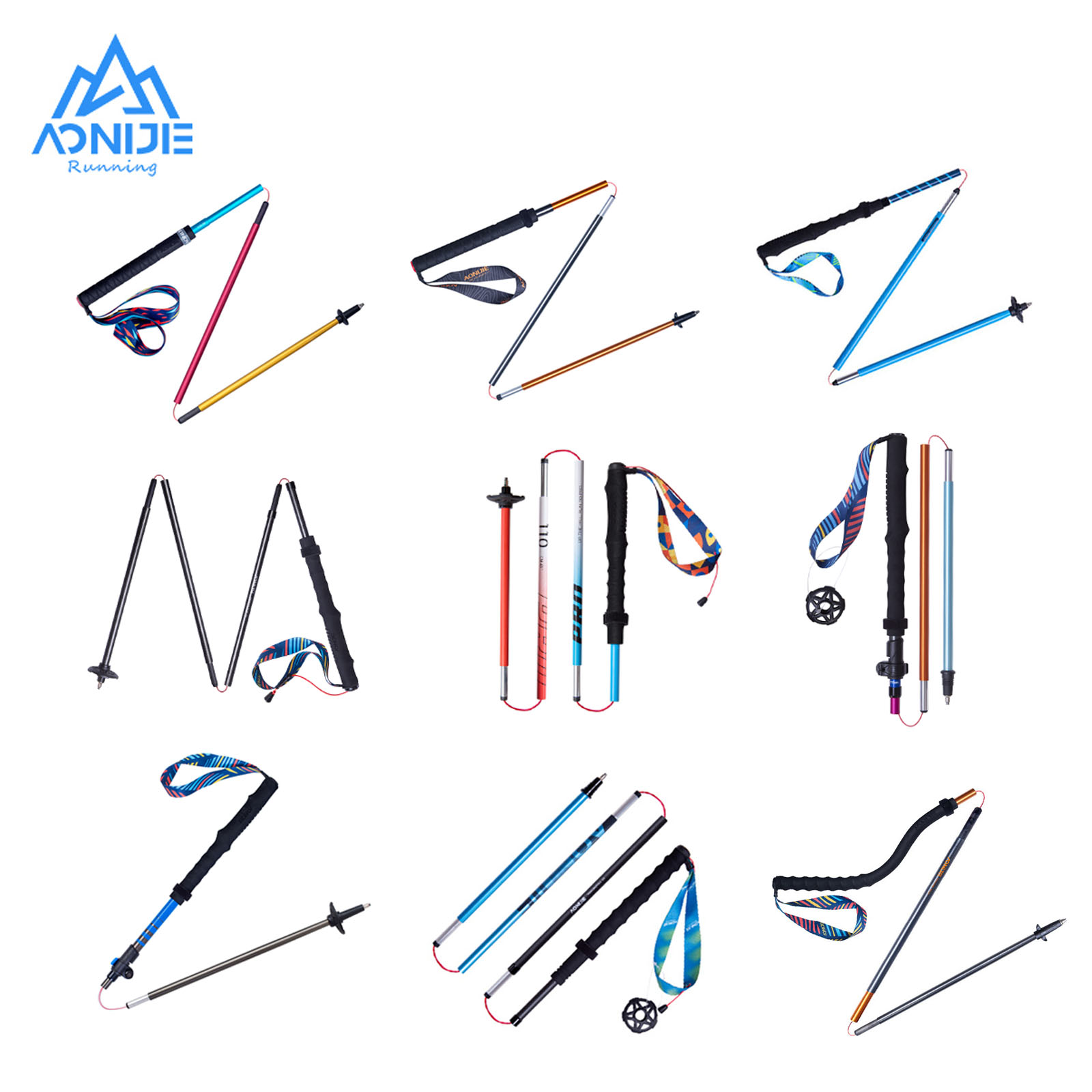 2pcs  AONIJIE All Types of Hik - Trekking Pole Carbon recension och pris