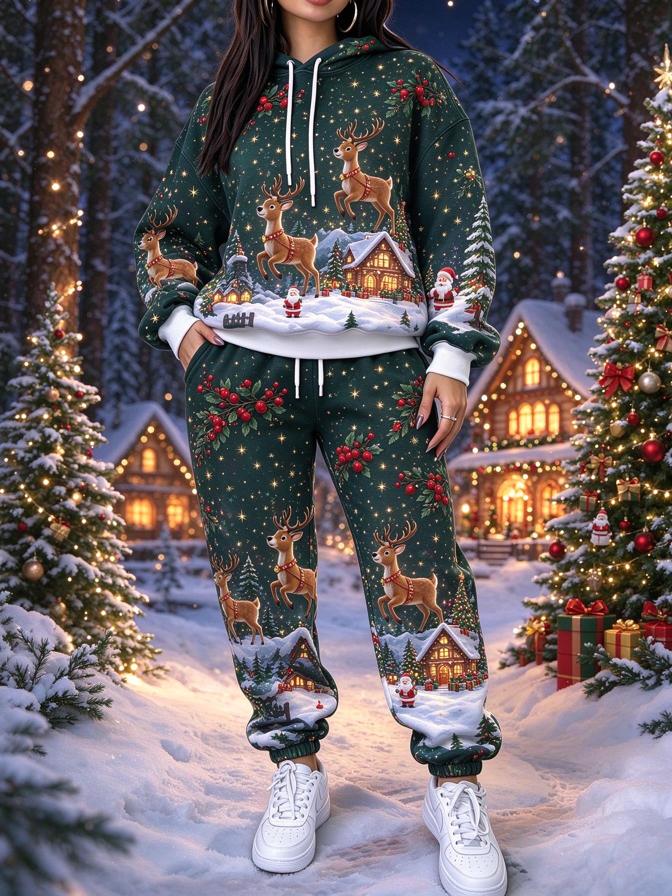 Women Christmas 2 Piece Tracks - Joggers Pants recension och pris