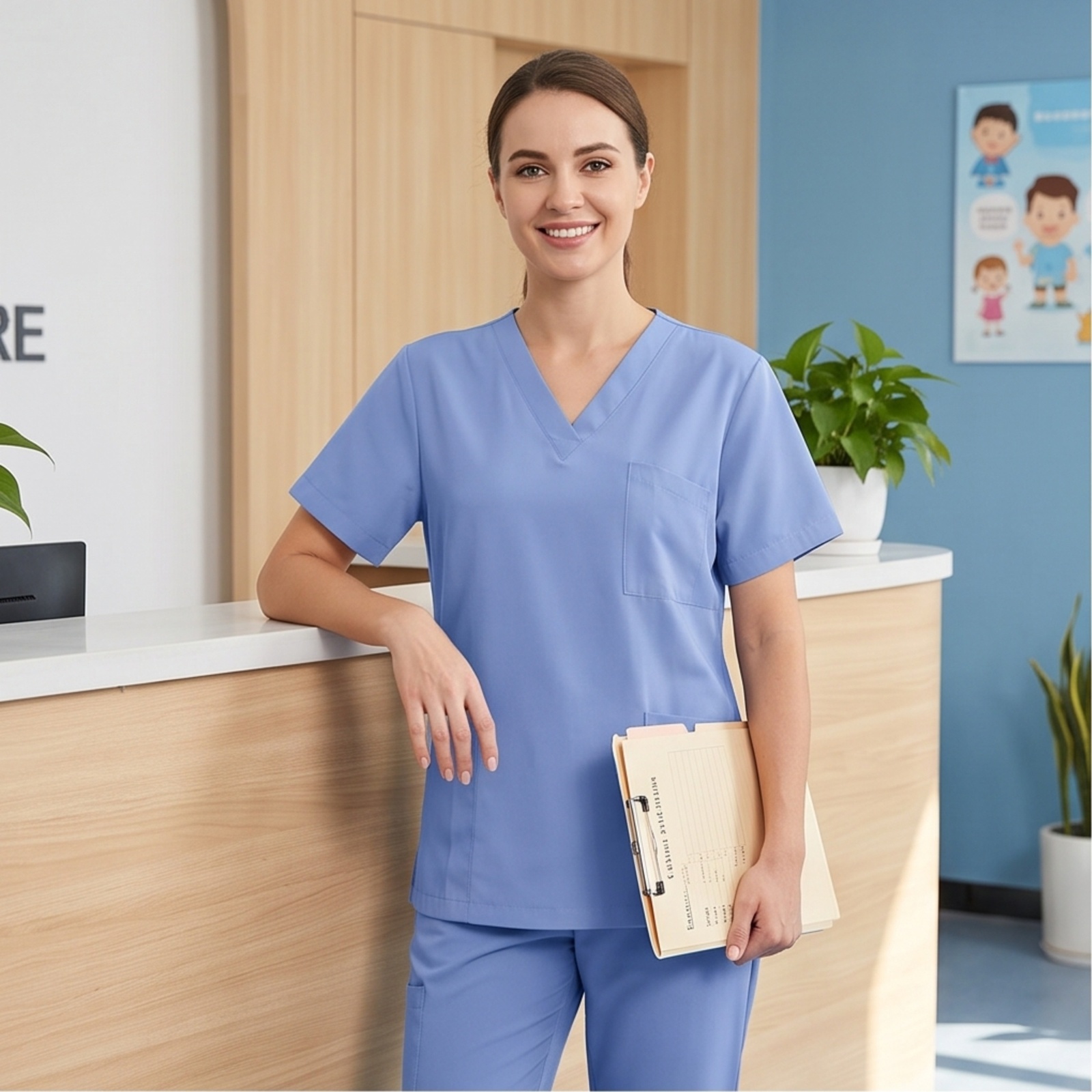 Comfortable Scrubs Uniform Med - Joggers Pants recension och pris