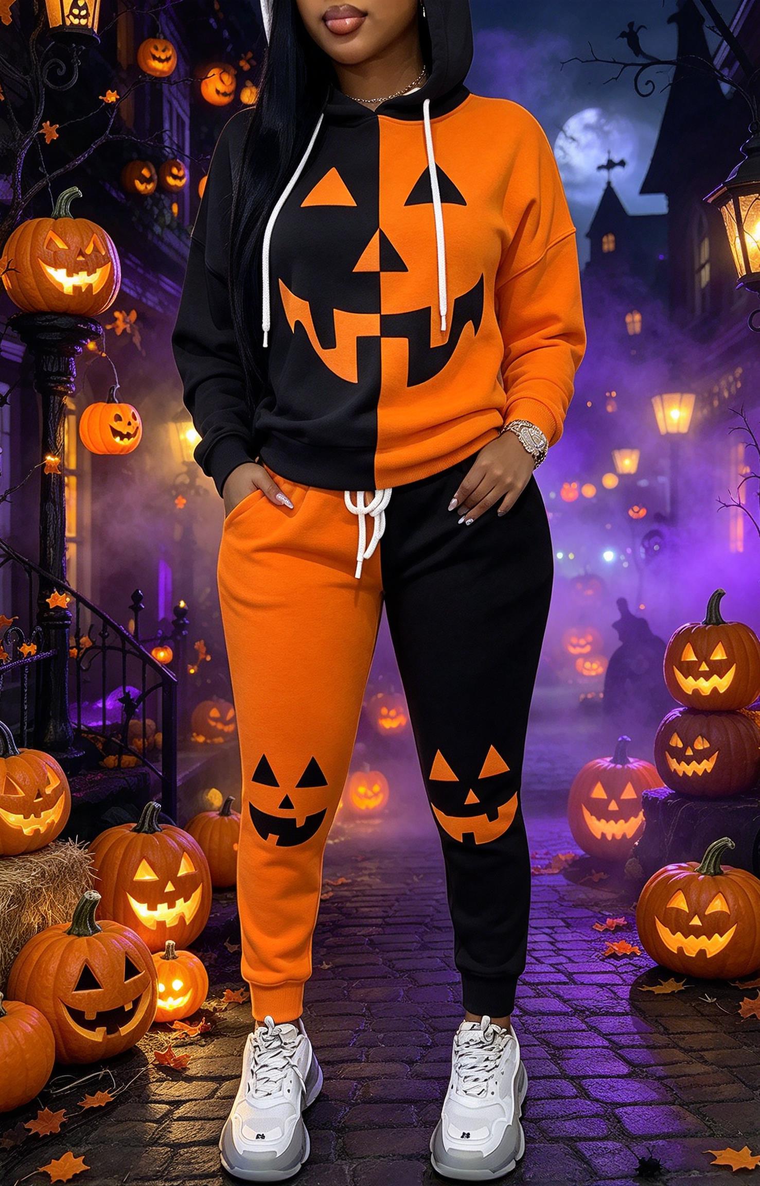 Women Halloween Color Block Ho - Joggers Pants recension och pris