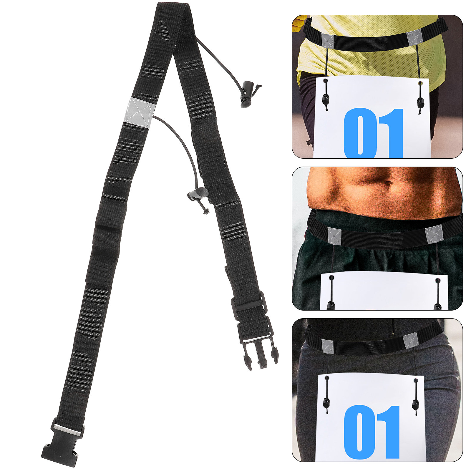 2Pcs Race Number Belt Reflecti - Race Bib recension och pris